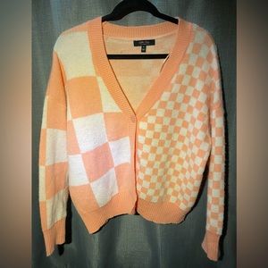 Witty Fox Checkerboard Cardigan